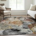 thumbnail image 1 of Addison Rugs Chantille Indoor/Outdoor Transitional Floral Terracotta Washable Rectangle Rug, 3' x 5', 1 of 6