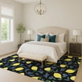 thumbnail image 1 of Addison Rugs Chantille Indoor/Outdoor Transitional Fruits Black Machine Washable Rectangle Rug, 9' x 12', 1 of 8