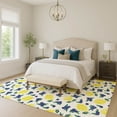 thumbnail image 1 of Addison Rugs Chantille Indoor/Outdoor Transitional Fruits Ivory Machine Washable Rectangle Rug, 8' x 10', 1 of 8