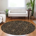 thumbnail image 1 of Addison Rugs Chantille Indoor/Outdoor Transitional Geometric, Abstract Black Washable Round Rug, 8' x 8', 1 of 5