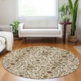 thumbnail image 1 of Addison Rugs Chantille Indoor/Outdoor Transitional Geometric, Abstract Ivory Washable Round Rug, 8' x 8', 1 of 6