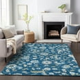 thumbnail image 1 of Addison Rugs Chantille Indoor/Outdoor Transitional Geometric, Abstract Navy Washable Rectangle Rug, 2'6" x 3'10", 1 of 6