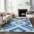 thumbnail image 1 of Addison Rugs Chantille Indoor/Outdoor Transitional Geometric, Abstract Navy Washable Rectangle Rug, 9' x 12', 1 of 6