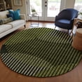 thumbnail image 1 of Addison Rugs Chantille Indoor/Outdoor Transitional Geometric, Abstract Olive Washable Round Rug, 8' x 8', 1 of 6