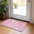 thumbnail image 1 of Addison Rugs Chantille Indoor/Outdoor Transitional Geometric, Abstract Pink Washable Rectangle Rug, 1'8" x 2'6", 1 of 6