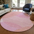 thumbnail image 1 of Addison Rugs Chantille Indoor/Outdoor Transitional Geometric, Abstract Pink Washable Round Rug, 8' x 8', 1 of 6