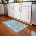 thumbnail image 1 of Addison Rugs Chantille Indoor/Outdoor Transitional Geometric, Abstract Teal Washable Rectangle Rug, 1'8" x 2'6", 1 of 6