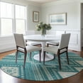 thumbnail image 1 of Addison Rugs Chantille Indoor/Outdoor Transitional Geometric, Abstract Teal Washable Round Rug, 8' x 8', 1 of 6
