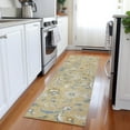 thumbnail image 1 of Addison Rugs Chantille Indoor/Outdoor Transitional Geometric, Abstract Wheat Washable Runner Rug, 2'3" x 7'6", 1 of 6