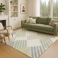 thumbnail image 1 of Addison Rugs Chantille Indoor/Outdoor Transitional Geometric Aloe Machine Washable Rectangle Rug, 10' x 14', 1 of 8