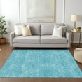 thumbnail image 1 of Addison Rugs Chantille Indoor/Outdoor Transitional Geometric Aqua Washable Rectangle Rug, 8' x 10', 1 of 6