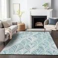 thumbnail image 1 of Addison Rugs Chantille Indoor/Outdoor Transitional Geometric Aqua Washable Rectangle Rug, 9' x 12', 1 of 6