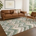thumbnail image 1 of Addison Rugs Chantille Indoor/Outdoor Transitional Geometric Basil Machine Washable Rectangle Rug, 3' x 5', 1 of 8