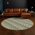 thumbnail image 1 of Addison Rugs Chantille Indoor/Outdoor Transitional Geometric Basil Machine Washable Round Rug, 8' x 8', 1 of 8