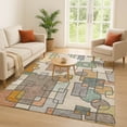 thumbnail image 1 of Addison Rugs Chantille Indoor/Outdoor Transitional Geometric Beige Machine Washable Rectangle Rug, 10' x 14', 1 of 8
