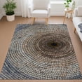 thumbnail image 1 of Addison Rugs Chantille Indoor/Outdoor Transitional Geometric Beige Machine Washable Rectangle Rug, 9' x 12', 1 of 8