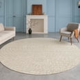 thumbnail image 1 of Addison Rugs Chantille Indoor/Outdoor Transitional Geometric Beige Machine Washable Round Rug, 8' x 8', 1 of 8