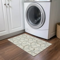 Addison Rugs Chantille Indoor/Outdoor Transitional Geometric Beige Washable Rectangle Rug, 1'8" x 2'6"