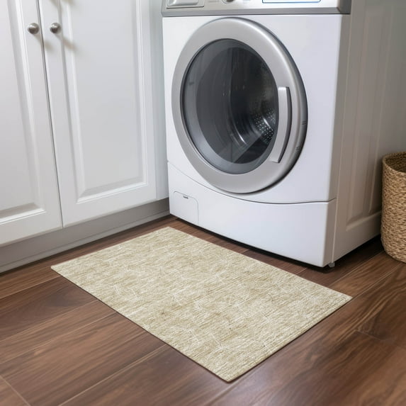 Addison Rugs Chantille Indoor/Outdoor Transitional Geometric Beige Washable Rectangle Rug, 1'8" x 2'6"