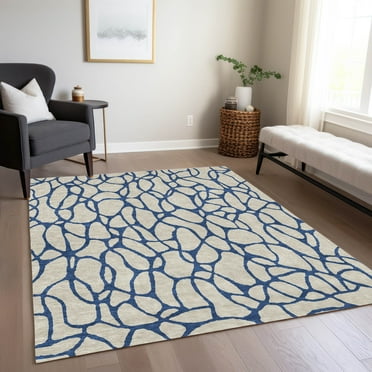 Addison Rugs Chantille Indoor/Outdoor Transitional Geometric Beige Washable Rectangle Rug, 10' x 14'
