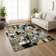 thumbnail image 1 of Addison Rugs Chantille Indoor/Outdoor Transitional Geometric Black Machine Washable Rectangle Rug, 10' x 14', 1 of 8