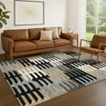 thumbnail image 1 of Addison Rugs Chantille Indoor/Outdoor Transitional Geometric Black Machine Washable Rectangle Rug, 10' x 14', 1 of 8