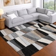 thumbnail image 1 of Addison Rugs Chantille Indoor/Outdoor Transitional Geometric Black Machine Washable Rectangle Rug, 10' x 14', 1 of 8