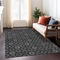 thumbnail image 1 of Addison Rugs Chantille Indoor/Outdoor Transitional Geometric Black Machine Washable Rectangle Rug, 10' x 14', 1 of 8