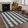 thumbnail image 1 of Addison Rugs Chantille Indoor/Outdoor Transitional Geometric Black Machine Washable Rectangle Rug, 10' x 14', 1 of 8
