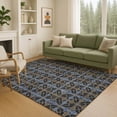 thumbnail image 1 of Addison Rugs Chantille Indoor/Outdoor Transitional Geometric Black Machine Washable Rectangle Rug, 3' x 5', 1 of 8