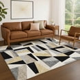 thumbnail image 1 of Addison Rugs Chantille Indoor/Outdoor Transitional Geometric Black Machine Washable Rectangle Rug, 3' x 5', 1 of 8