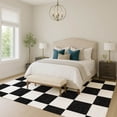 thumbnail image 1 of Addison Rugs Chantille Indoor/Outdoor Transitional Geometric Black Machine Washable Rectangle Rug, 5' x 7'6", 1 of 8