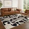 thumbnail image 1 of Addison Rugs Chantille Indoor/Outdoor Transitional Geometric Black Machine Washable Rectangle Rug, 8' x 10', 1 of 8