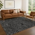 thumbnail image 1 of Addison Rugs Chantille Indoor/Outdoor Transitional Geometric Black Machine Washable Rectangle Rug, 8' x 10', 1 of 8