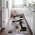 thumbnail image 1 of Addison Rugs Chantille Indoor/Outdoor Transitional Geometric Black Machine Washable Runner Rug, 2'3" x 7'6", 1 of 8