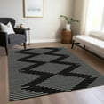 thumbnail image 1 of Addison Rugs Chantille Indoor/Outdoor Transitional Geometric Black Washable Rectangle Rug, 2'6" x 3'10", 1 of 6