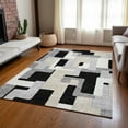 thumbnail image 1 of Addison Rugs Chantille Indoor/Outdoor Transitional Geometric Black Washable Rectangle Rug, 5' x 7'6", 1 of 6