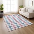 thumbnail image 1 of Addison Rugs Chantille Indoor/Outdoor Transitional Geometric Blue Machine Washable Rectangle Rug, 5' x 7'6", 1 of 8