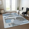 thumbnail image 1 of Addison Rugs Chantille Indoor/Outdoor Transitional Geometric Blue Washable Rectangle Rug, 3' x 5', 1 of 6