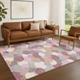 thumbnail image 1 of Addison Rugs Chantille Indoor/Outdoor Transitional Geometric Blush Machine Washable Rectangle Rug, 5' x 7'6", 1 of 8