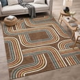 thumbnail image 1 of Addison Rugs Chantille Indoor/Outdoor Transitional Geometric Chocolate Machine Washable Rectangle Rug, 3' x 5', 1 of 7