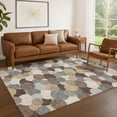 thumbnail image 1 of Addison Rugs Chantille Indoor/Outdoor Transitional Geometric Chocolate Machine Washable Rectangle Rug, 9' x 12', 1 of 8