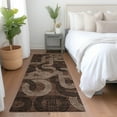 thumbnail image 1 of Addison Rugs Chantille Indoor/Outdoor Transitional Geometric Chocolate Washable Runner Rug, 2'3" x 7'6", 1 of 6