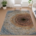 thumbnail image 1 of Addison Rugs Chantille Indoor/Outdoor Transitional Geometric Copper Machine Washable Rectangle Rug, 3' x 5', 1 of 8