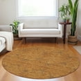 thumbnail image 1 of Addison Rugs Chantille Indoor/Outdoor Transitional Geometric Copper Washable Round Rug, 8' x 8', 1 of 6