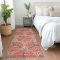 thumbnail image 1 of Addison Rugs Chantille Indoor/Outdoor Transitional Geometric Coral Washable Runner Rug, 2'3" x 7'6", 1 of 6