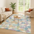 thumbnail image 1 of Addison Rugs Chantille Indoor/Outdoor Transitional Geometric Cream Machine Washable Rectangle Rug, 8' x 10', 1 of 8