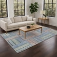 thumbnail image 1 of Addison Rugs Chantille Indoor/Outdoor Transitional Geometric Denim Machine Washable Rectangle Rug, 3' x 5', 1 of 8