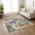 thumbnail image 1 of Addison Rugs Chantille Indoor/Outdoor Transitional Geometric Denim Machine Washable Rectangle Rug, 3' x 5', 1 of 8