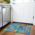 thumbnail image 1 of Addison Rugs Chantille Indoor/Outdoor Transitional Geometric Denim Washable Rectangle Rug, 1'8" x 2'6", 1 of 6